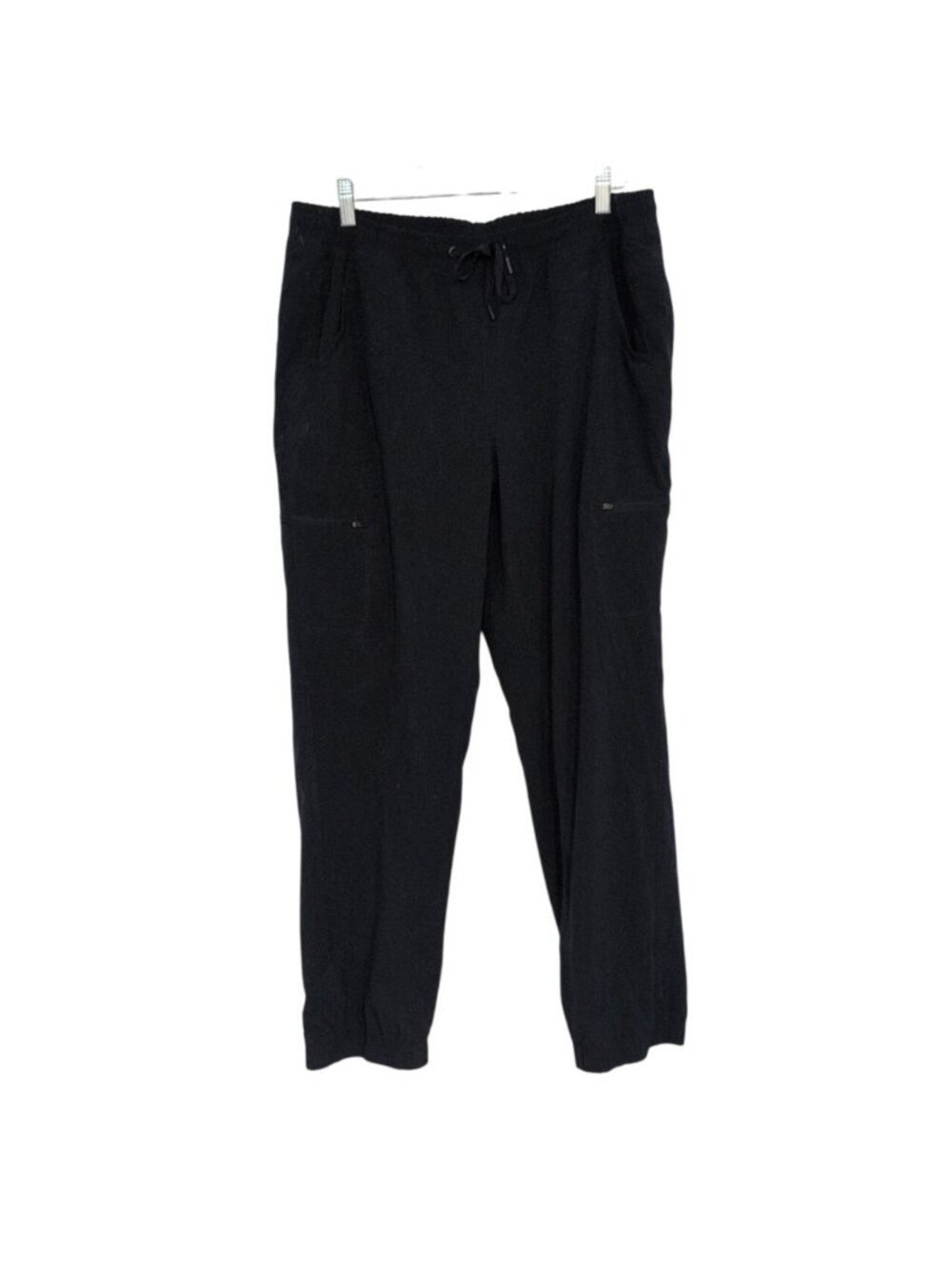 Eddie Bauer Fleece Lined Pants Womens Size 14 Blue Stretch Hiking Gorpcore Outdo